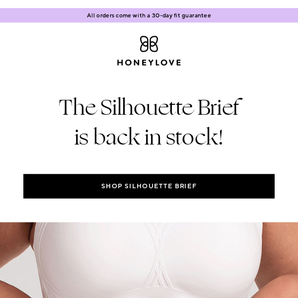 HoneyLove: BACK IN STOCK: Silhouette Brief