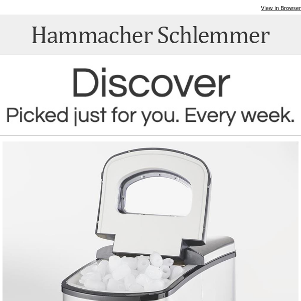 The Countertop Ice Maker - Hammacher Schlemmer