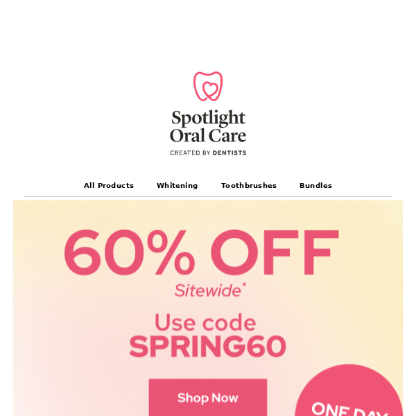 One Day Only: 60% off EVERYTHING 🤩