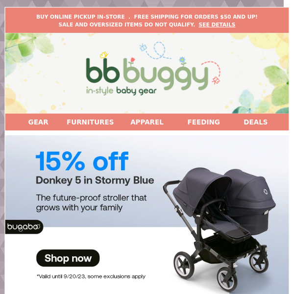 BB Buggy:  LOTS of GREAT DEALS ending soon ... Bugaboo, Cybex, Clek, 4moms, Diono, Maxi Cosi