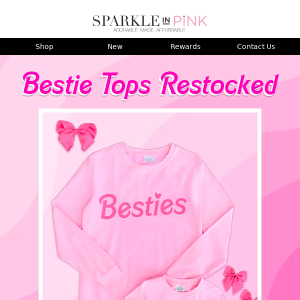 🤫 Shhh.. Bestie Tops are BACK! 🩷