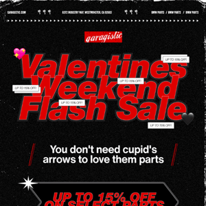 💕Valentine's Day Weekend Flash Deals - 15% Off Live Now