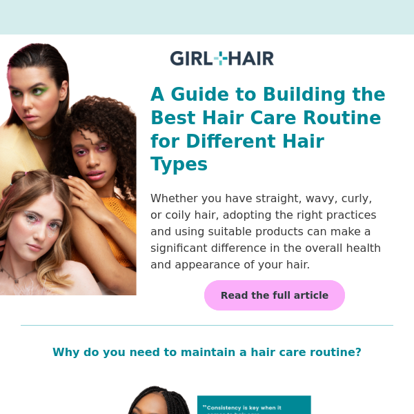 Here's what you need to know when building a hair care routine for your hair type