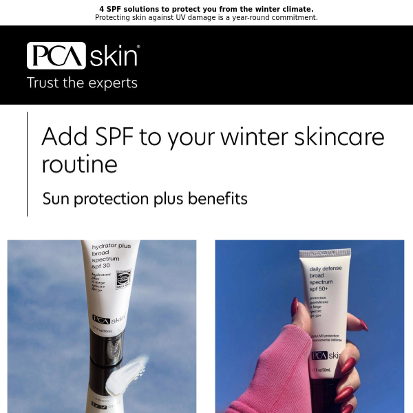 Sunscreen is the crucial step in your winter skincare routine.