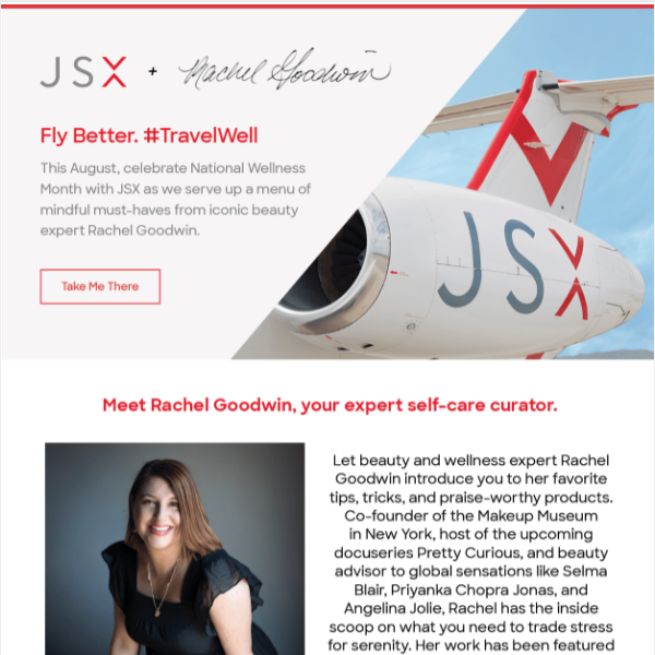 Celebrate Wellness Month with JSX and Rachel Goodwin.