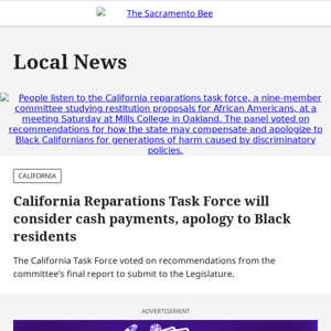 California Reparations Task Force will consider cash payments, apology to Black residents