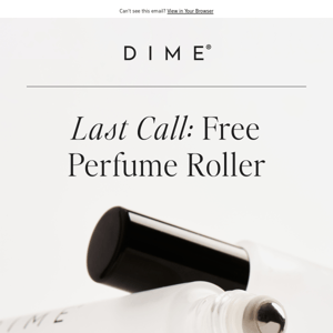 Free perfume roller ends tonight!