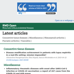 Our latest articles are online and ready to read!