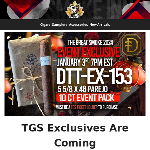 TGS Exclusives Are Coming - Ticket Holders Only!