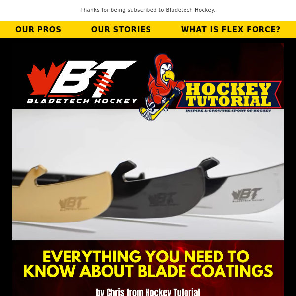 Hockey Skate Blade Coatings - everything you need to know