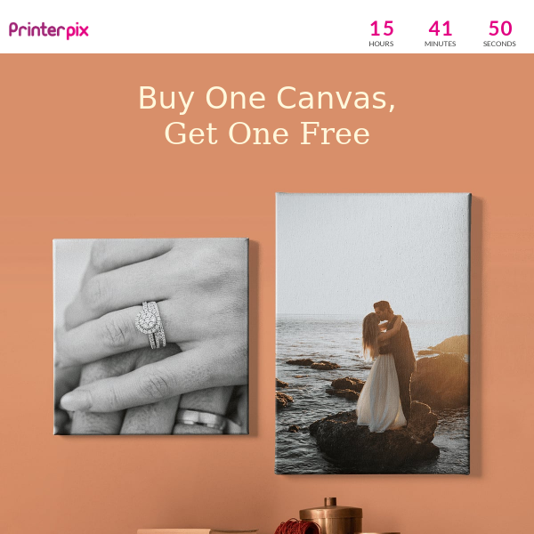 ⌛ Today's Deal: 2 for 1 on Photo Canvas
