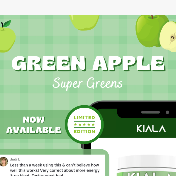 Green Apple Super Greens - Limited Quantity 🍏💚