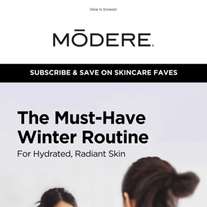 Dry winter skin? Get glowing with skincare from Modere