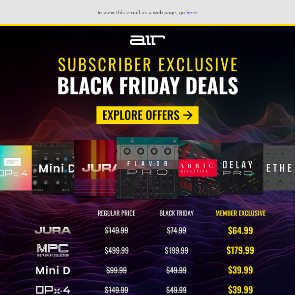 Subscriber-exclusive offers are here 🎁