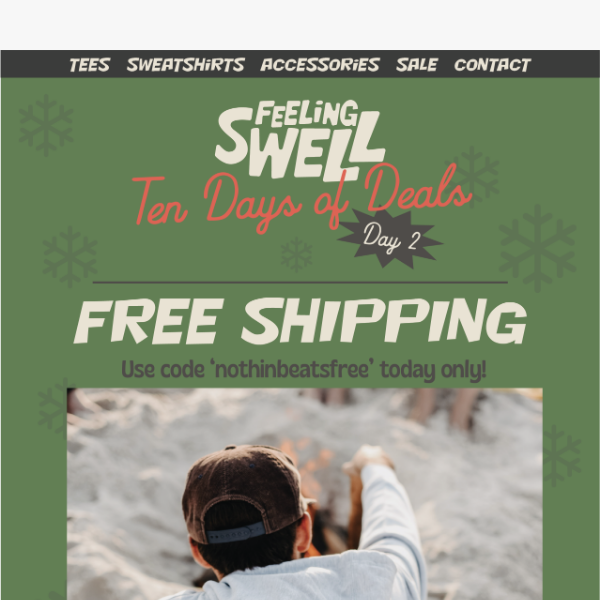 Free Shipping Today Only!