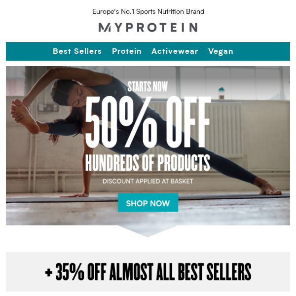 Starts now: get 50% off hundreds of products