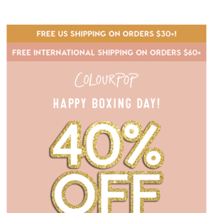 ✨ OMG: 40% off any item! ✨