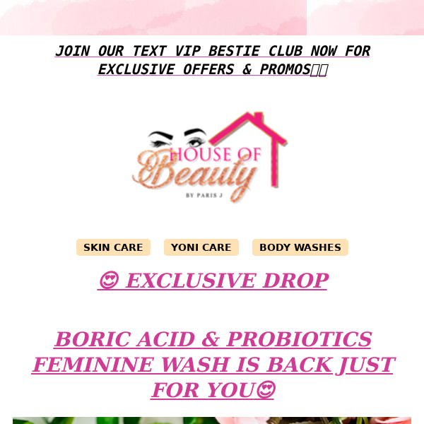 Exclusive Drop: Boric Acid & Probiotics Feminine Wash is Back! 💓✨