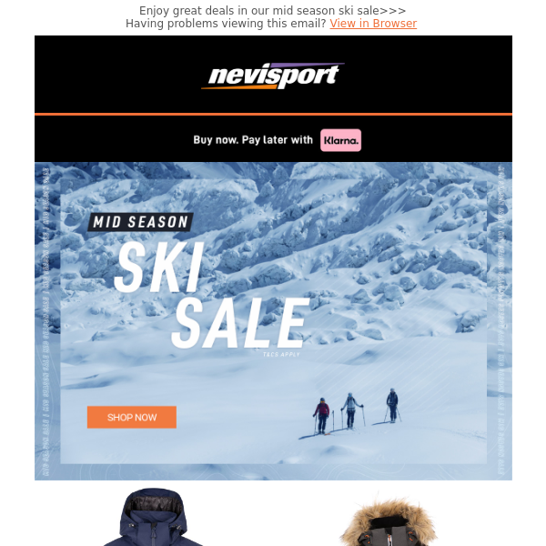 Sale Ends Soon | Mid Season Ski Sale