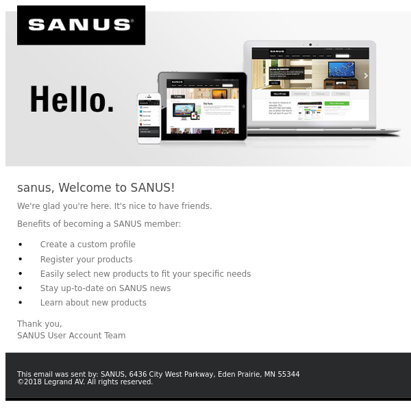 Welcome to SANUS!
