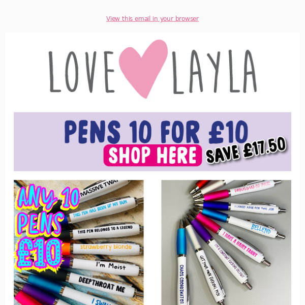 Love Layla Designs SAVE £17.50