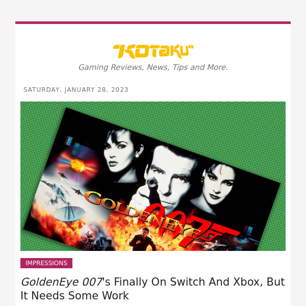 GoldenEye 007's Finally On Xbox & Switch But It Needs Some Work