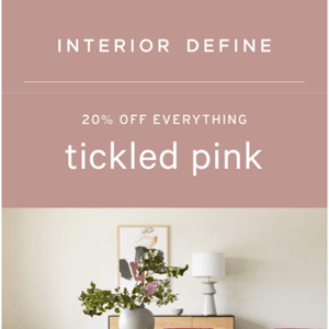 BLUSHING OVER 20% OFF