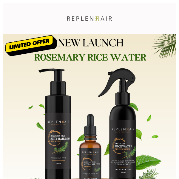 Introducing Our Exclusive Rosemary With Rice Water Collection: Only 10 In Stock!