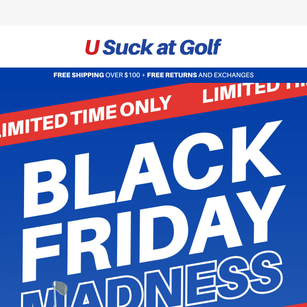 Hole-in-One Black Friday: Unlock 25% Off Fun Gear!