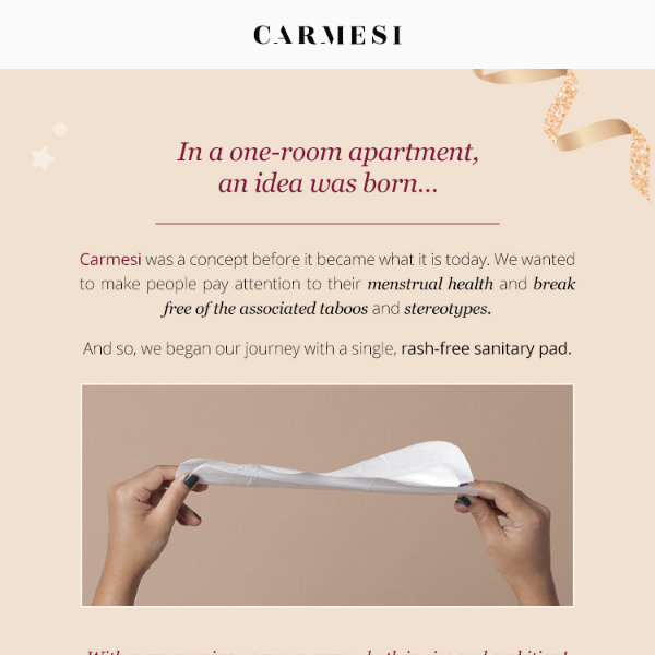 It's our 5-year milestone! - My Carmesi