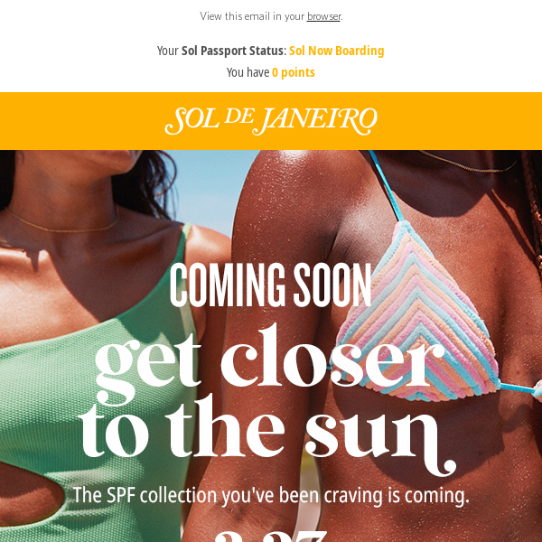 Coming soon: instant radiance + sun protection ☀️​