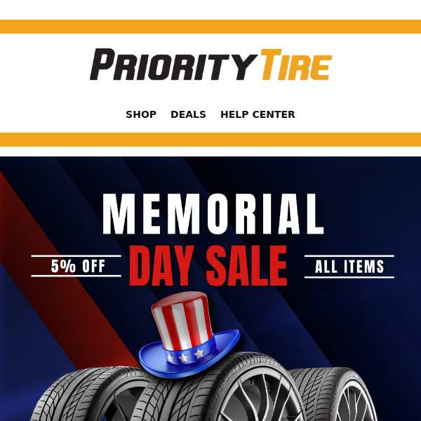 Memorial Day Sale Priority Tire