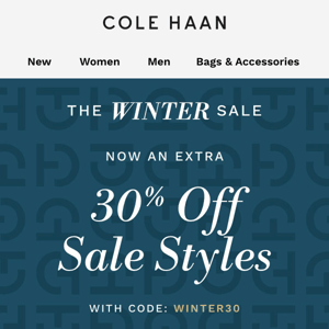 Cole Haan, don't miss your chance to save