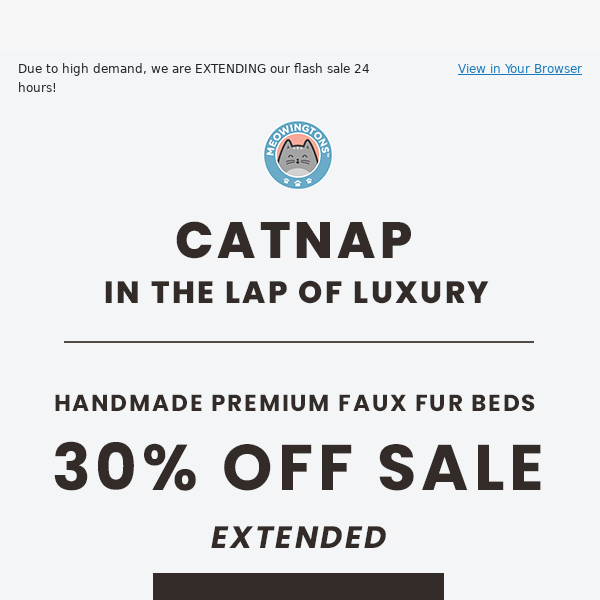 ⏰ 30% OFF Cat Beds EXTENDED! ⏰