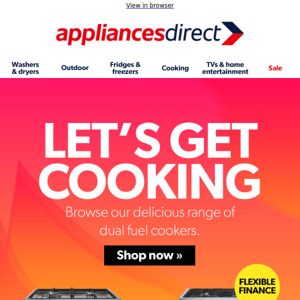 Hot deals on our brand new cooking range