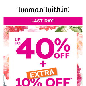 💥 Last Chance: Enjoy up to 40% Off + Extra 10% Off