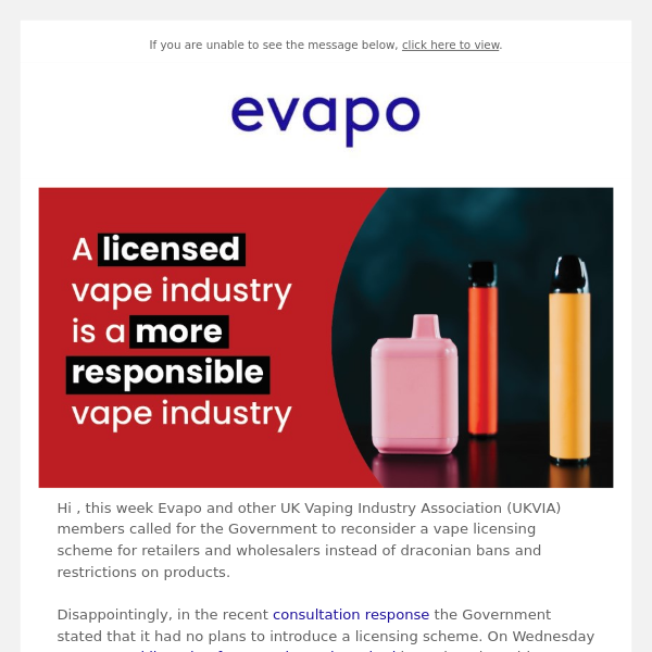 Why are there calls for a vape licensing scheme?