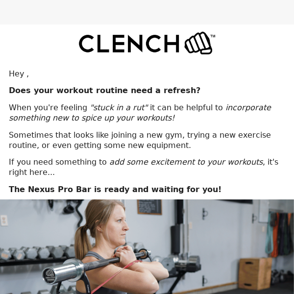 Nexus Pro Bar  Clench Fitness