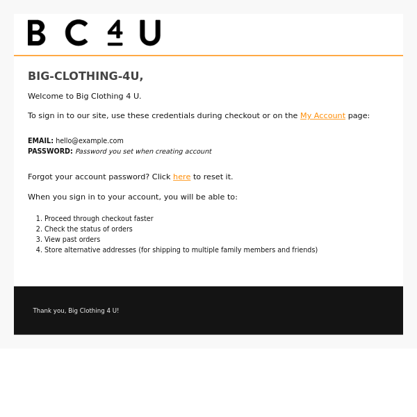 Welcome to Big Clothing 4 U