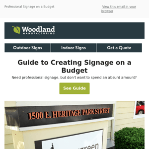 Create Professional Signage for Cheap