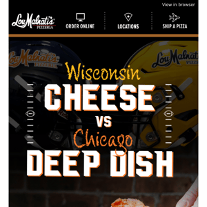 Order now for your Chicago vs. Green Bay feast. 🏈🐻🧀
