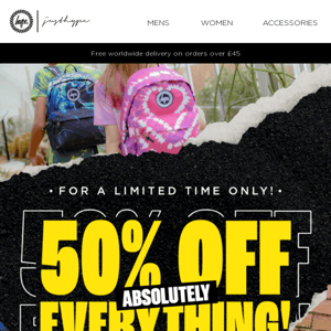 ❌❌❌ Get 50% off absolutely EVERYTHING!* ❌❌❌