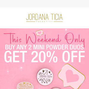 This Weekend Only: Buy 2 Mini Powder Duos and Get 20% Off 🥰