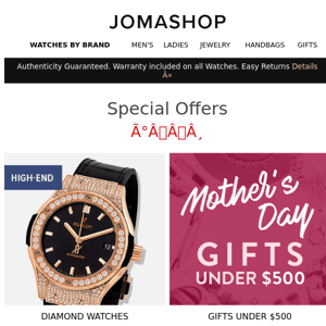 ICONIC Mother's Day Deals- Cartier, Chopard, Hermes, Beauty Sets, Jewelry