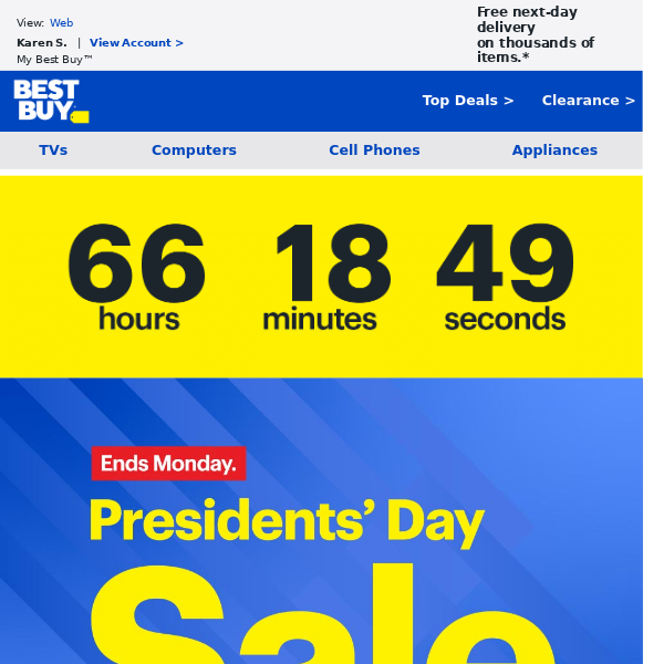 The Presidents' Day SALE is too good to miss