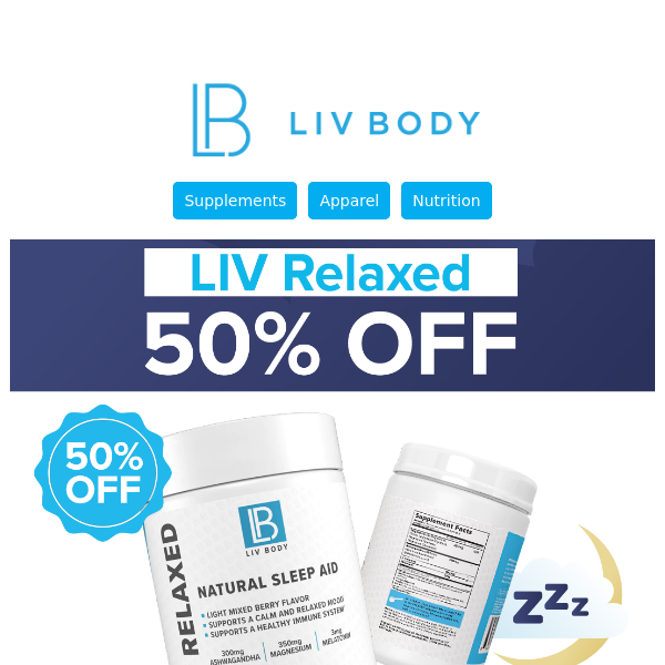 Flash Sale ⚡️ Save 50% On LIV Relaxed!