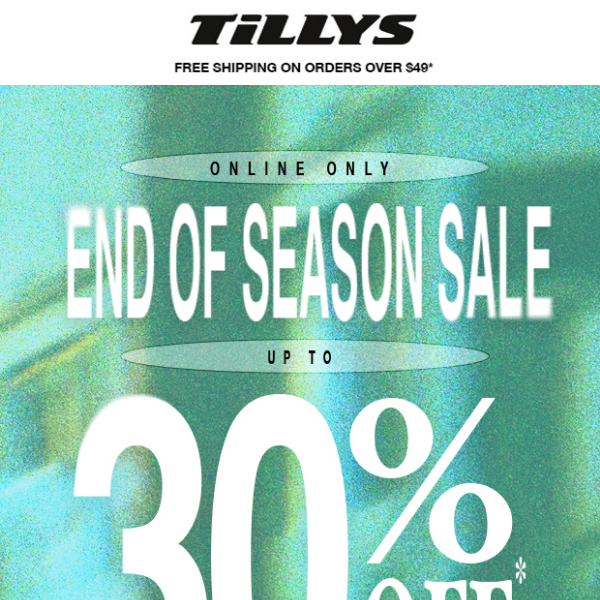 🔥 End of Season Sale 🔥