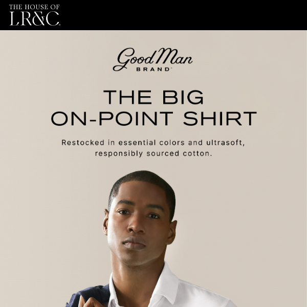 Back in stock: the Big On-Point shirt