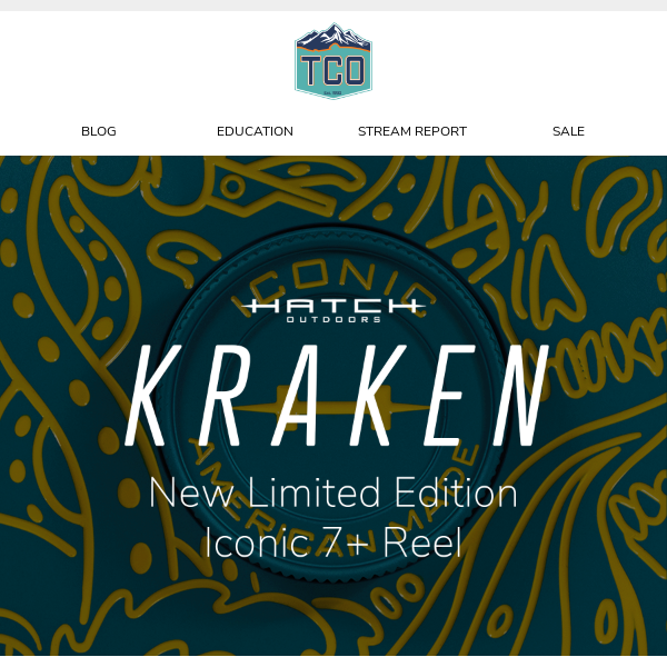 Hatch Kraken: Extremely Limited Iconic Reel 🦑 - TCO Fly Fishing