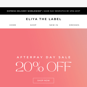 AFTERPAY DAY SALE IS HERE 💫